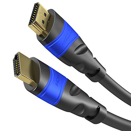 KabelDirekt - 4K HDMI Kabel - 2m - kompatibel mit (HDMI 2.0a/b 2.0, 1.4a, 4K Ultra HD, 3D, Full HD, 1080p, HDR, ARC, Highspeed mit Ethernet, PS4, XBOX, HDTV) - TOP Series