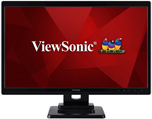 ViewSonic TD2420 59,9 cm (23,6 Zoll) 2-Punkt-Touch LED-Monitor (HDMI, DVI, VGA, 5ms Reaktionszeit, Lautsprecher) schwarz