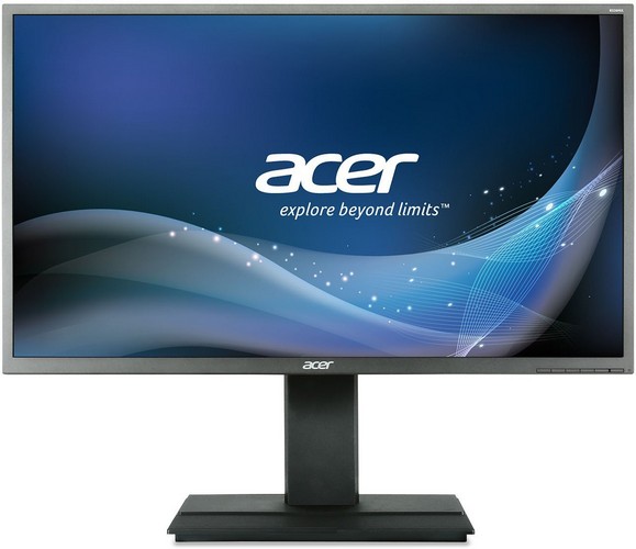 Acer B326HKymjdpphz 81,3cm (32 Zoll) Monitor (DVI, HDMI, USB Hub, UHD 3840 x 2160, Pivot-Funktion, 6ms Reaktionszeit, EEK C) dunkelgrau