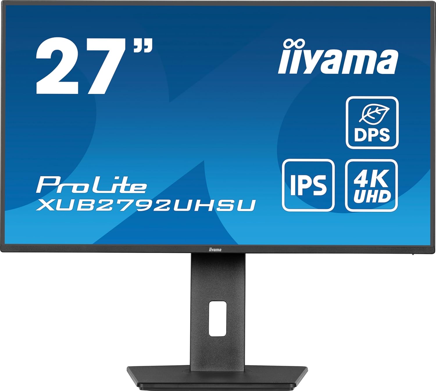 iiyama Prolite XUB2792UHSU-B6 27 Zoll 4K UHD Monitor (IPS, 3840 x 2160, 60 Hz, 4 ms)